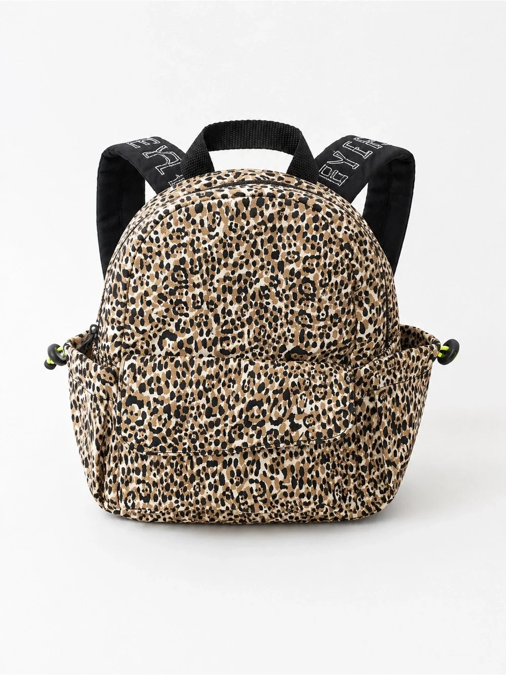 Zara Leopard Print Mini Backpack - Black & Tan